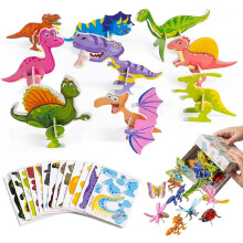 (#C, -) Puzzle insecte hârtie 25 buc