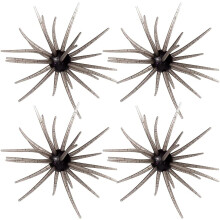 (4PCA, -) 4Pc Dice Bait – Fuzzy Baits for Bass Fishing, Floating TPR Swimbait with Reflective Stars