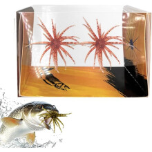 (Red, 6cm) Lonkerohirviö uistin – pehmeä muovisyötti bassille drop shot ja wacky rig