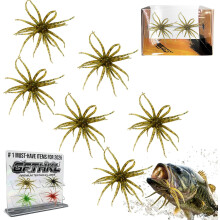 (Gold, 3 Set) Tentacle Creature Lure – Finesse Lifelike Slow-Sinking Soft Plastic for Bass Fishing