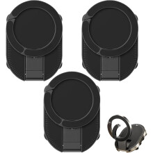 (3 Pcs, -) MagLock 3-in-1 magneettinen puhelinteline – imukuppi & koukku taittuva 360 pyörivä autoon/kuntosalille