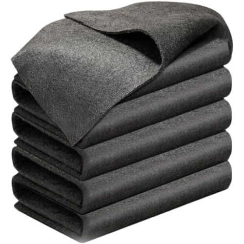 5 chiffons magiques microfibre épaisse, sans traces