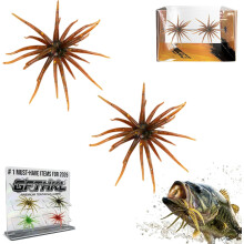 (Brown, 1 Set) Tentakel schepsel aas finesse levensecht slow zinkend zacht plastic voor baars vissen