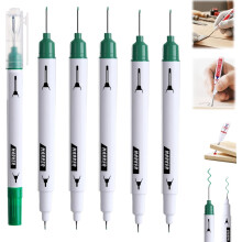(Green-5PC, -) 5 balenie Dlhá hlavová fixka na hlboké otvory – 20mm hlboký dosah permanentné fixky, rýchloschnúce