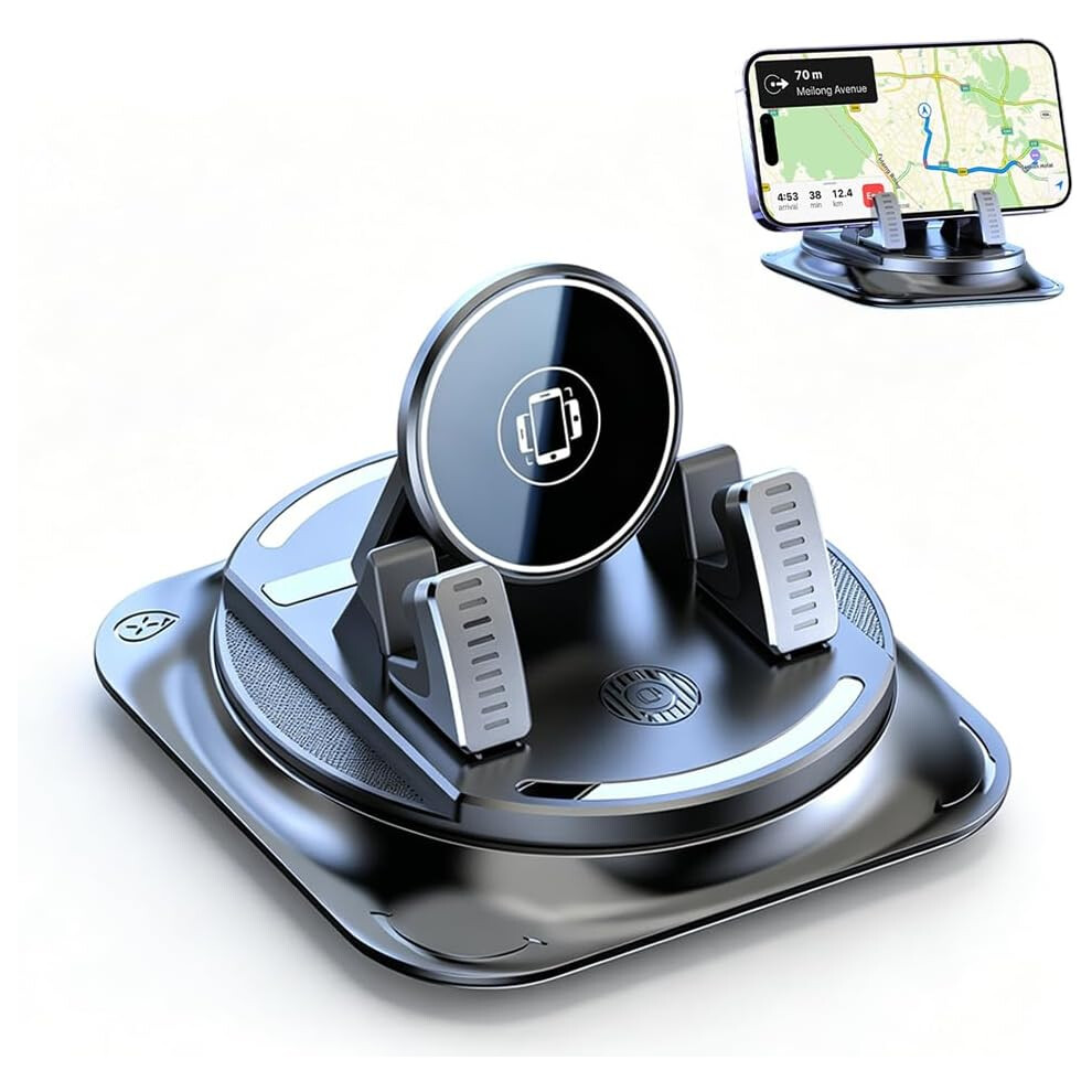 (1Pc, -) Car Dashboard Phone Holder Â 360 Rotation Foldable Silicone Stand, Anti-Slip 5437707051137