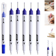 (Blue-5PC, -) 5 balenie Dlhá hlavová fixka na hlboké otvory – 20mm hlboký dosah permanentné fixky, rýchloschnúce