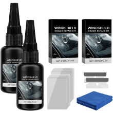 2 pack κιτ επισκευής ρωγμών παρμπρίζ – προηγμένη φόρμουλα με 30ml υγρό