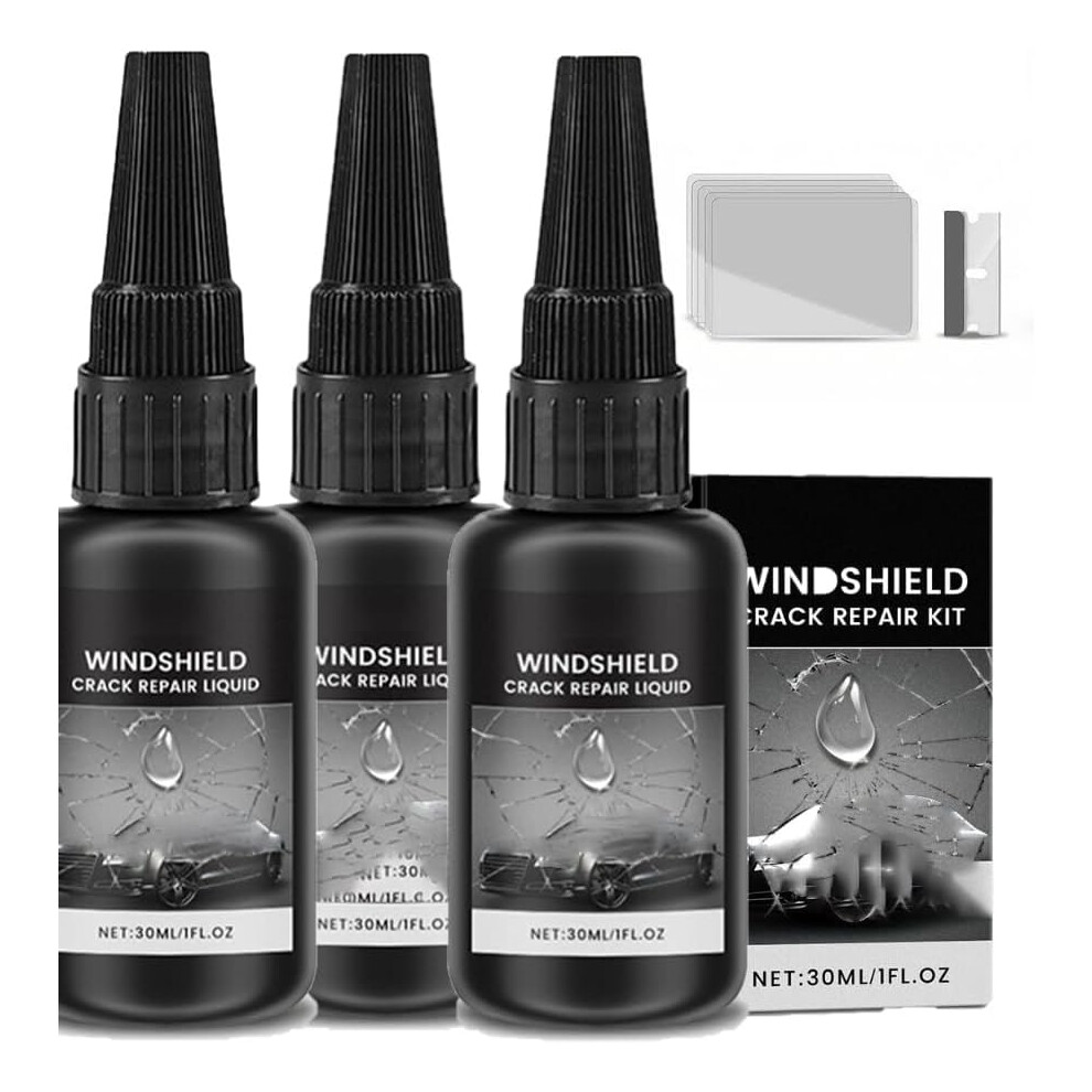 (3 Pcs, -) Quick Glass Repair Liquid Â Long-Lasting For Windshields, Mirrors & Cracks 5437707052202