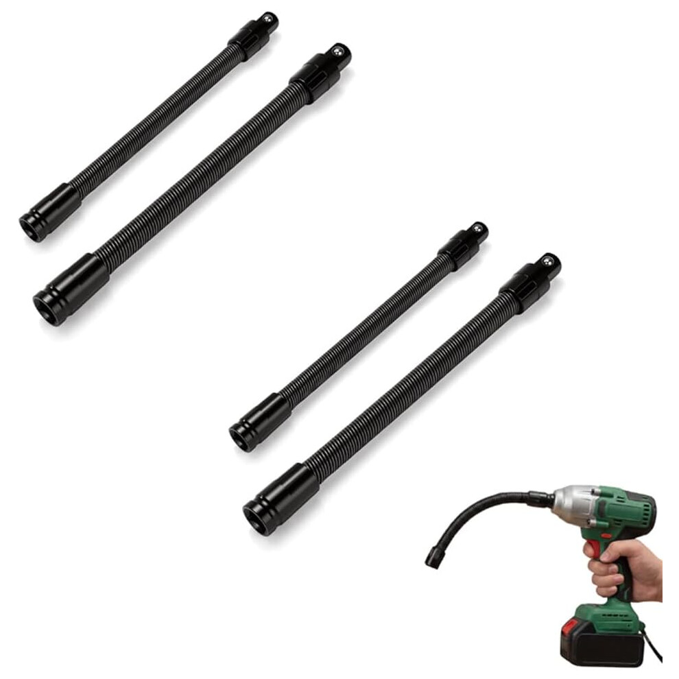 (4Pcs, -) 1/2" Flexible Shaft Extension Â 360 Bendable Ratchet For Tight Spaces 5437707053391