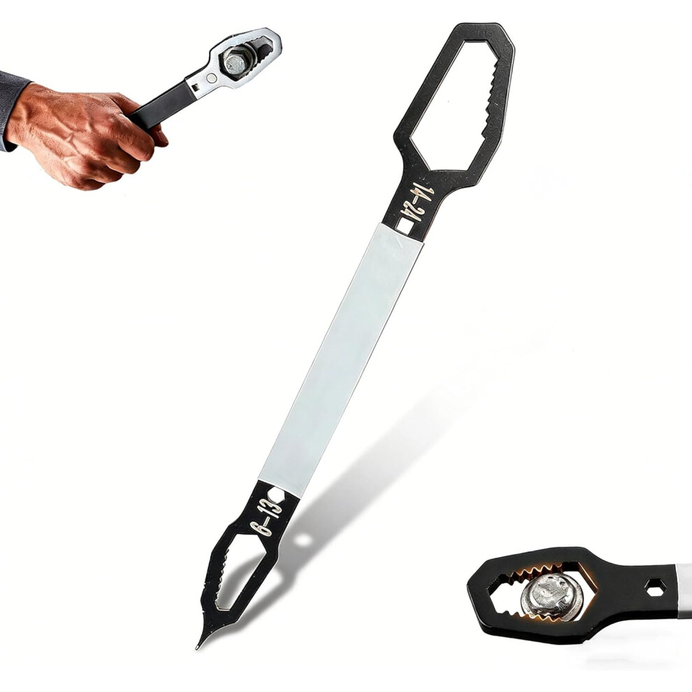 (Black, -) Self-Adjusting Universal Wrench Â Dual-Ended For Auto Repair & Diy 5437707053438