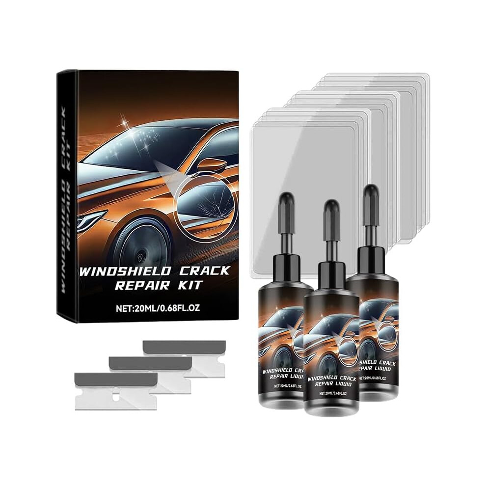 (3Pcs, -) Cracks Gone Glass Repair Kit Â Premium Windshield Repair For Chips & Cracks 5437707052264