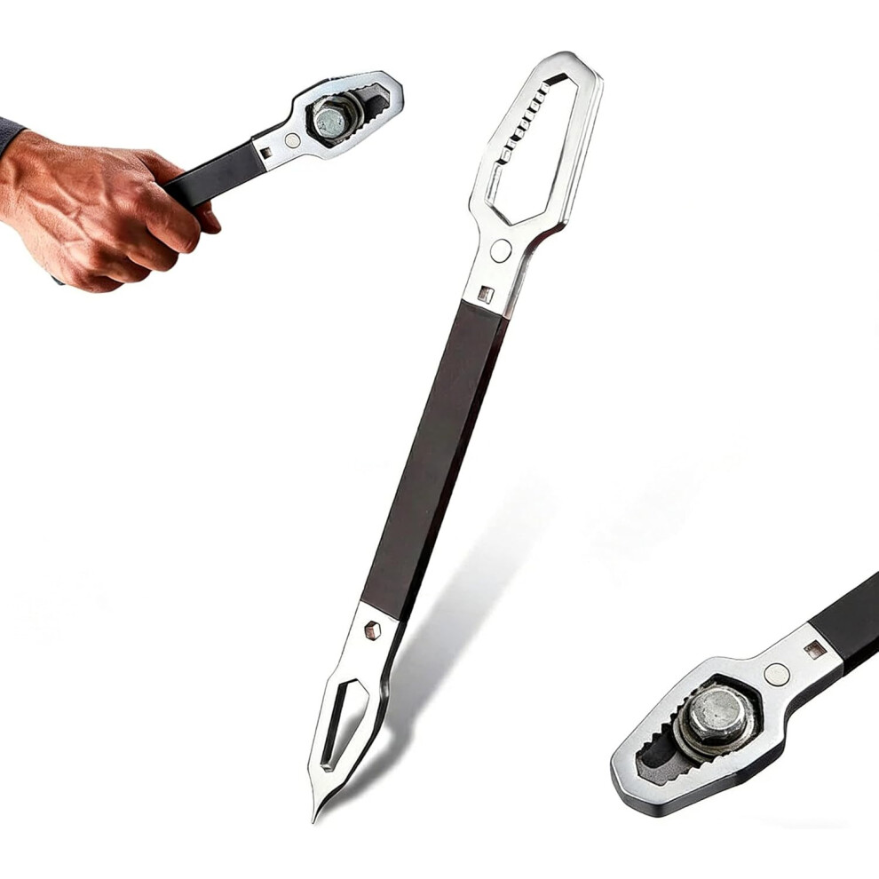 (Silvery, -) Self-Adjusting Universal Wrench Â Dual-Ended For Auto Repair & Diy 5437707053421