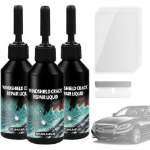 (-, 3pcs) Kit Verre Fissures Disparues – Réparation Pare-Brise Premium pour Voitures