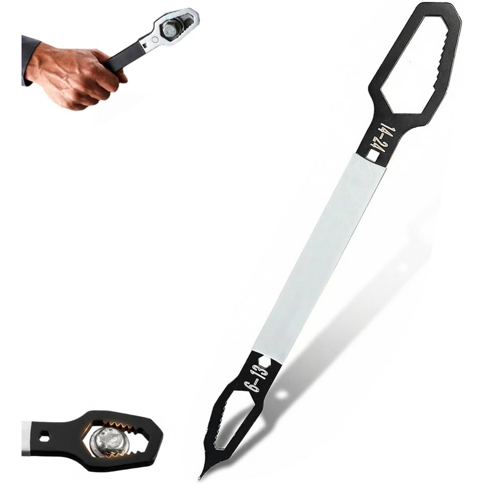 (Black, -) 6Mm-24Mm Universal Car Wrench Â Self-Tightening For Auto & Mechanical Use 5437707053100