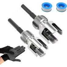 (-, 1/2"+3/4") Zestaw do gwintowania rur PVC 4w1 – 1/2" 3/4" 1" wewnętrzne i zewnętrzne narzędzie do gwintów