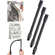 (10in 3pcs, -) Elastyczna przedłużka 1/2" 10 cali – giętki pręt 360 do adaptera momentu obrotowego
