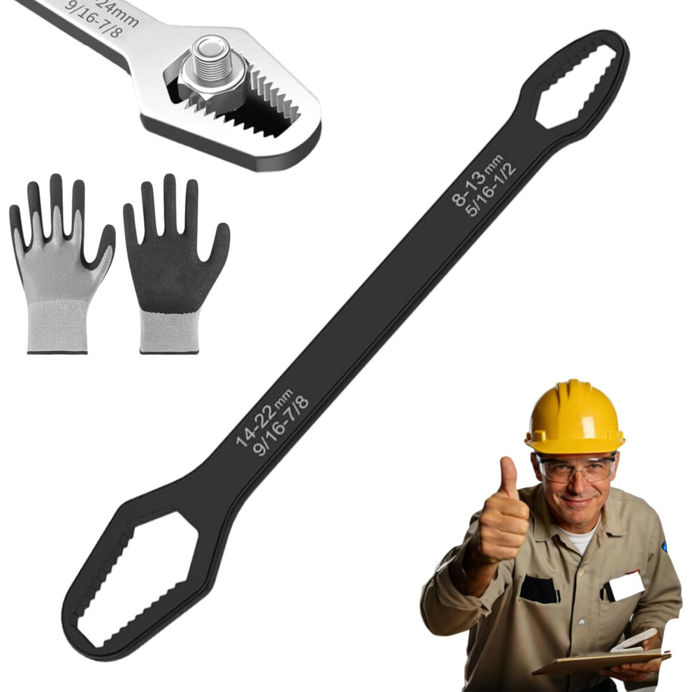 (Black 8Â22Mm, -) 3-22Mm Self-Tightening Torx Wrench Â For Diy Machine & Auto Maintenance 5437707053964