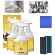 (Yellow 3Pcs, -) Kuchynský odmasťovací čistič sprej – Žltý, na sporák, rúru, umývačku, spotrebiče