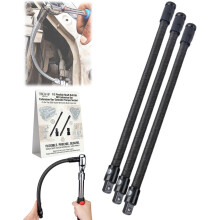 (14in 3pcs, -) Elastyczna przedłużka 1/2" 10 cali – giętki pręt 360 do adaptera momentu obrotowego