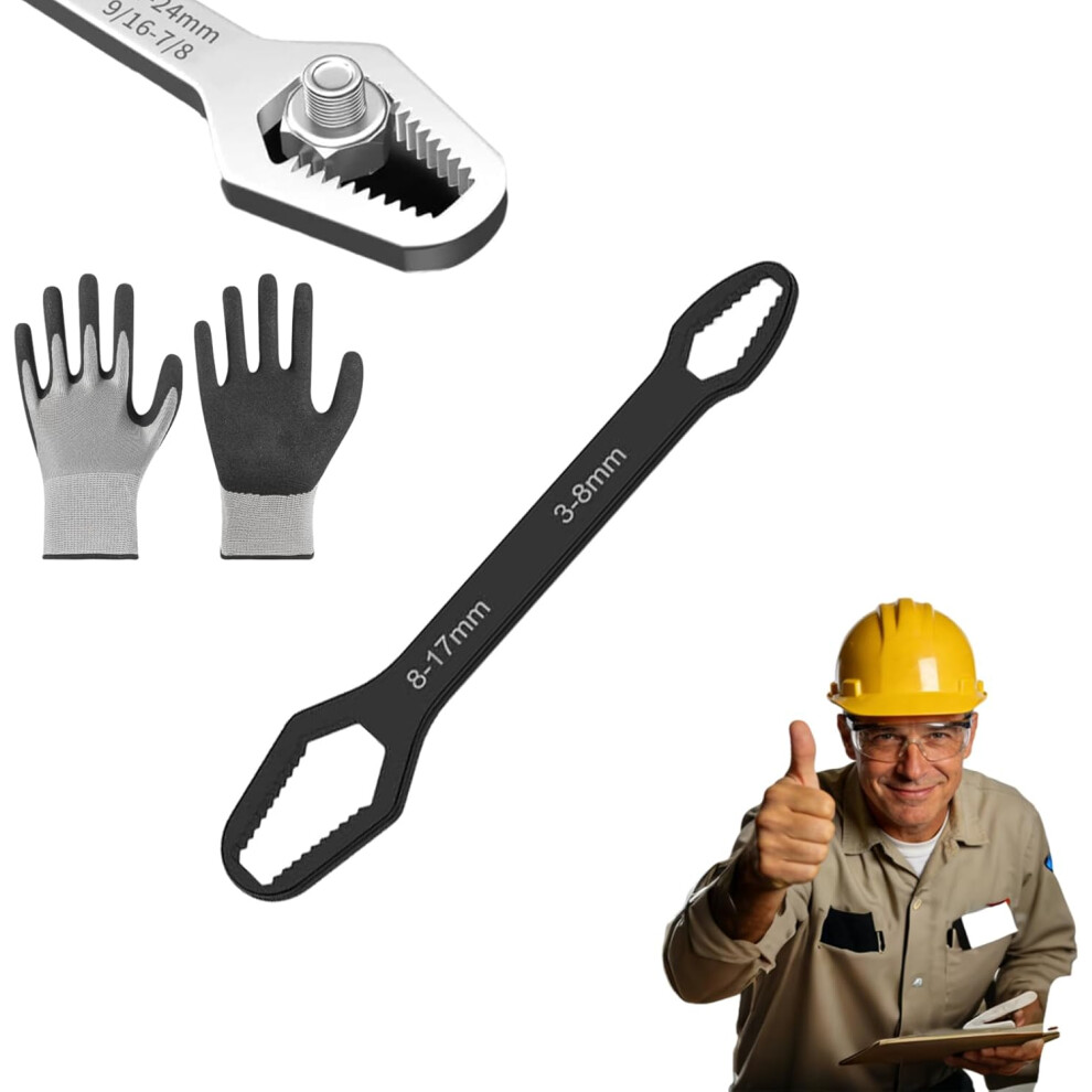 (Black 3Â17Mm, -) 3-22Mm Self-Tightening Torx Wrench Â For Diy Machine & Auto Maintenance 5437707053933
