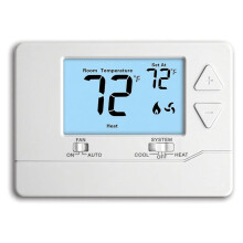 Niet-Programmeerbare Thermostaat voor Thuis, Digitale Energiebesparende Thermostaat, Eentrapssystemen, 1 Verwarming/1 Koeling, Witte