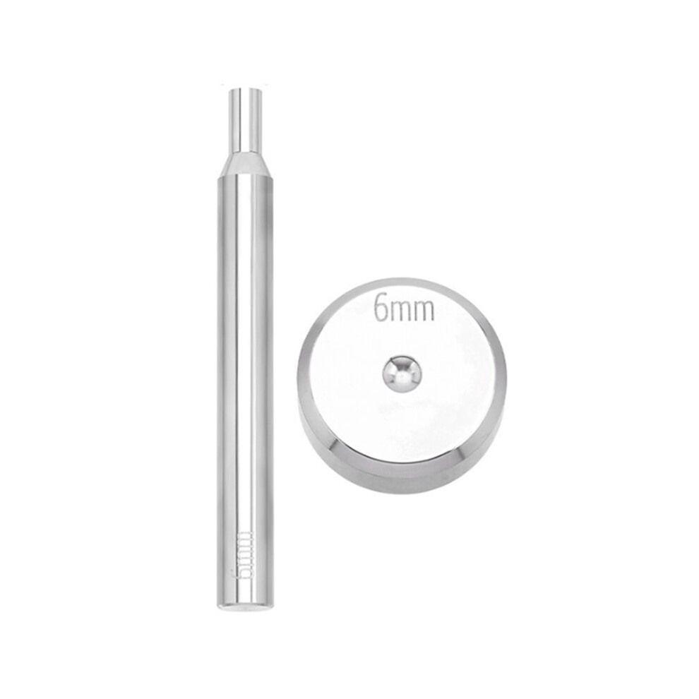 Cap Rivet Setting Tool Kit With Punch Setter And Base For Leather Diy 6/8/10Mm Aperture For Installing Rivets 6Mm 6032943222625