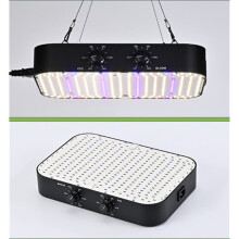 120-W-LED-Pflanzenlampe, Doppelt Dimmbar, Wachstums- und Blütemodus, Vollspektrum-Pflanzenlampe, US-Stecker