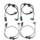 4PCS New Front Rear Left Right ABS Wheel Speed Sensor 15874864 15862988 for   2006-2010 H3 1