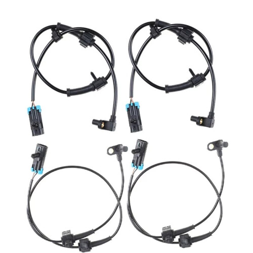 4PCS New Front Rear Left Right ABS Wheel Speed Sensor 15874864 15862988 for   2006-2010 H3