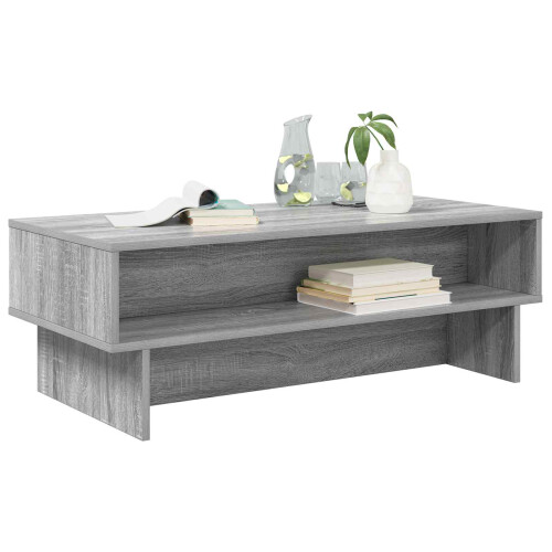 VidaXL vidaXL Coffee Table Grey Sonoma 100 x 46 x 35 cm Engineered Wood 2