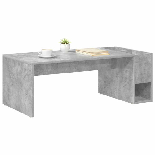 VidaXL vidaXL Coffee Table Concrete Grey 101.5 x 50 x 37 cm Engineered Wood 2