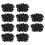 1000Pcs Plastic Square Tube Inserts End Blanking Caps 20mm x 20mm Black 1