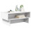 VidaXL vidaXL Coffee Table White 80 x 46 x 35 cm Engineered Wood 3