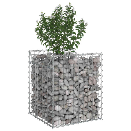 VidaXL vidaXL Gabion Raised Bed Silver 2