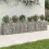 VidaXL vidaXL Gabion Raised Bed 2 pcs Silver 4