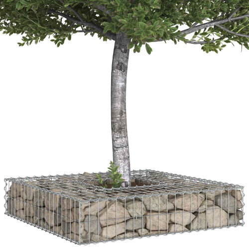 VidaXL vidaXL Gabion Raised Bed Silver 2
