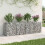VidaXL vidaXL Gabion Raised Bed Silver 4