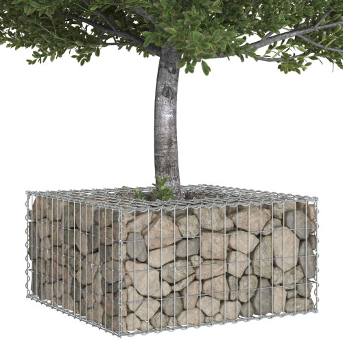 VidaXL vidaXL Gabion Raised Bed Silver 2