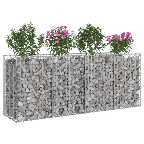 VidaXL vidaXL Gabion Raised Bed 2 pcs Silver 2