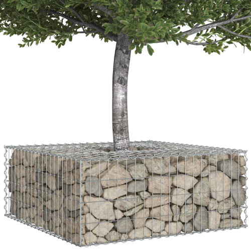 VidaXL vidaXL Gabion Raised Bed Silver 2