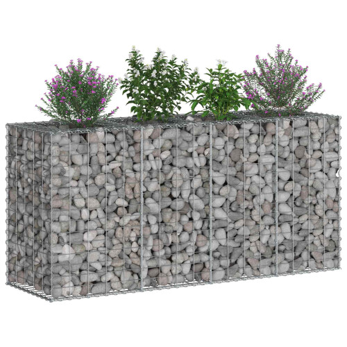 VidaXL vidaXL Gabion Raised Bed Silver 2