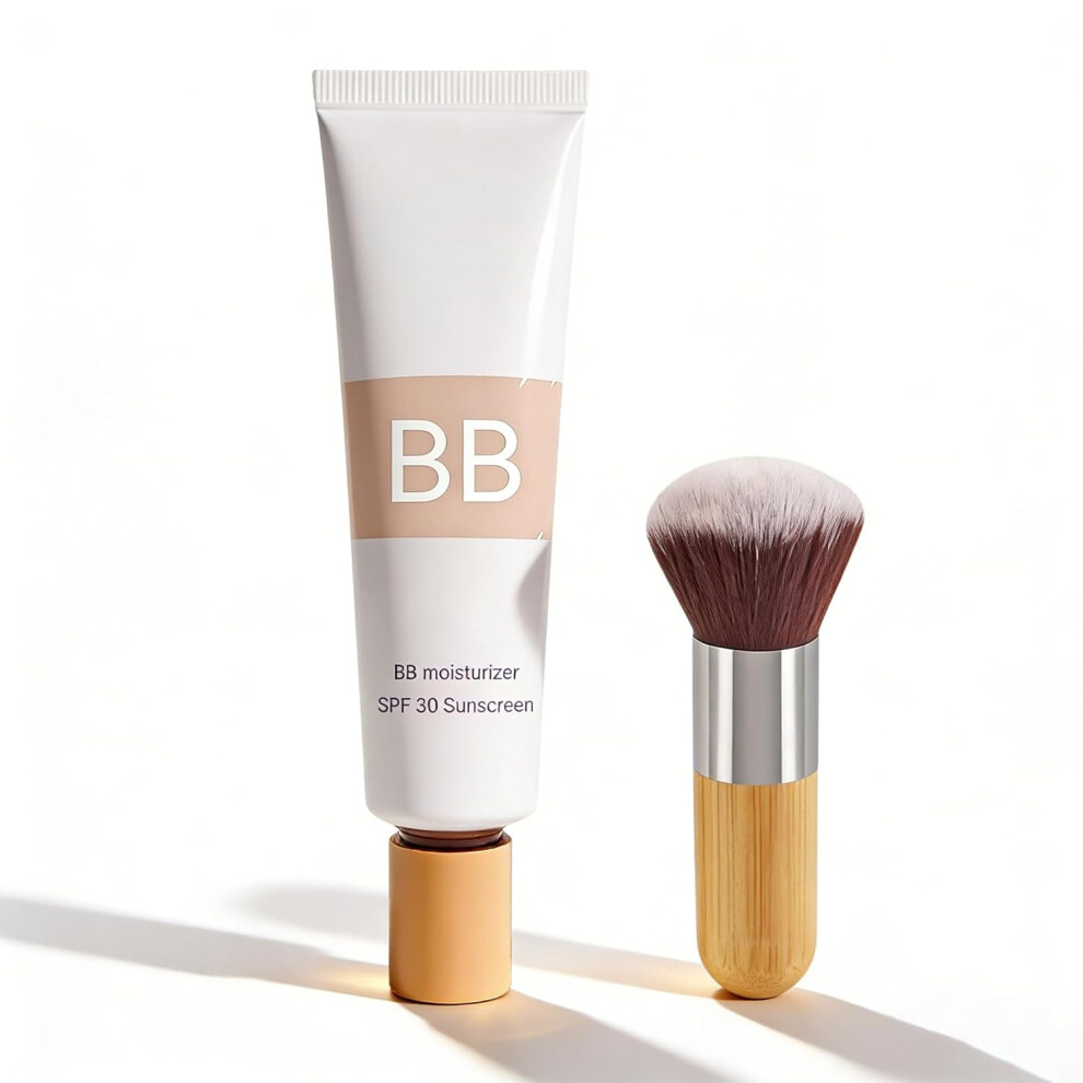 Oimg Ivory/White ( -) Bb Tinted Moisturizer Spf 30 Â Lightweight Blur Foundation, Buildable Medium Coverage