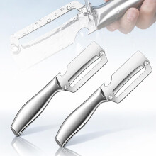 (A-2Pcs, -) Thickened Blade Peeler – 2-In-1 Stainless Steel Kitchen Tool with Bottle Opener