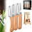 (3pcs, -) 3 pack αποφλοιωτής μηδενικής κάμψης – ξύλινη λαβή & ανοιχτήρι μπουκαλιών 1