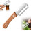 (1PCS, -) 2 pack κοφτερός ανοξείδωτος αποφλοιωτής – ξύλινη λαβή & ανοιχτήρι για αγγούρι 1