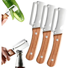 (3 PCS, -) Pelapatate acciaio inox premium 2 in 1 – per frutta mela patata zucca