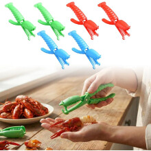 (2 * Green + 2 * Blue + 2 * Red, -) 6 Pack Crawfish Peeler – Portable Shrimp Sheller for Kitchen & Restaurant