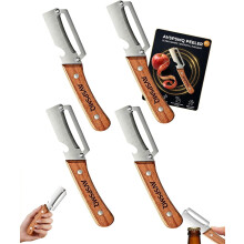 (4pcs, -) 2-in-1 Multifunctional Peeler – Ergonomic Handle, Stainless Steel Vial Opener