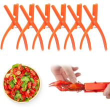 (Orange 6 PCS, -) 6 balení škrabka na raky – přenosný otvírák na mořské plody pro domov a párty s vařením