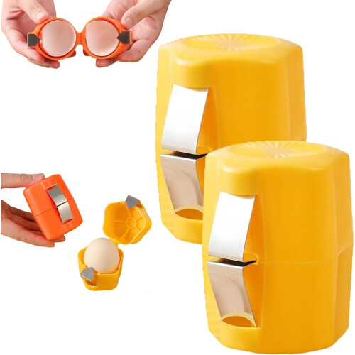 (Yellow, -) 2 pack ανοιχτήρι κελύφους αυγού – ανοξείδωτο 304 εργαλείο σπασίματος